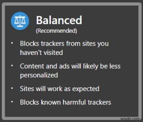 Cách dùng tính năng Ngăn chặn theo dõi (Tracking Prevention) Microsoft Edge bảo vệ bản thân