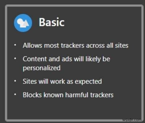Cách dùng tính năng Ngăn chặn theo dõi (Tracking Prevention) Microsoft Edge bảo vệ bản thân