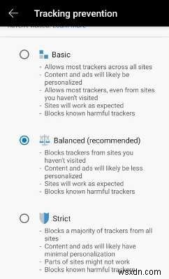 Cách dùng tính năng Ngăn chặn theo dõi (Tracking Prevention) Microsoft Edge bảo vệ bản thân