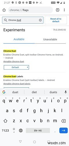 Cách di chuyển thanh menu xuống dưới cùng trong Chrome cho Android