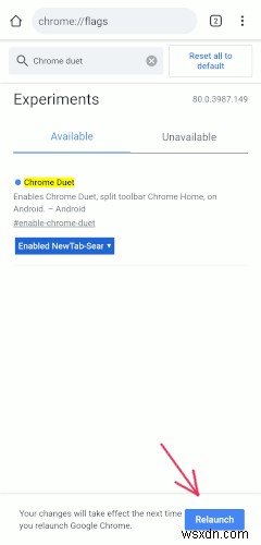 Cách di chuyển thanh menu xuống dưới cùng trong Chrome cho Android