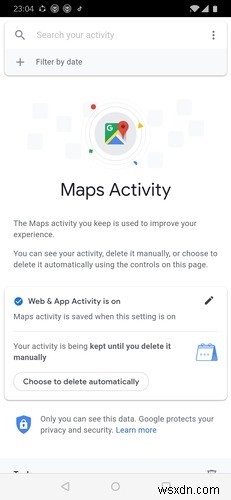 Cách Thiết Lập Google Maps Tự Động Xóa Lịch Sử Vị Trí