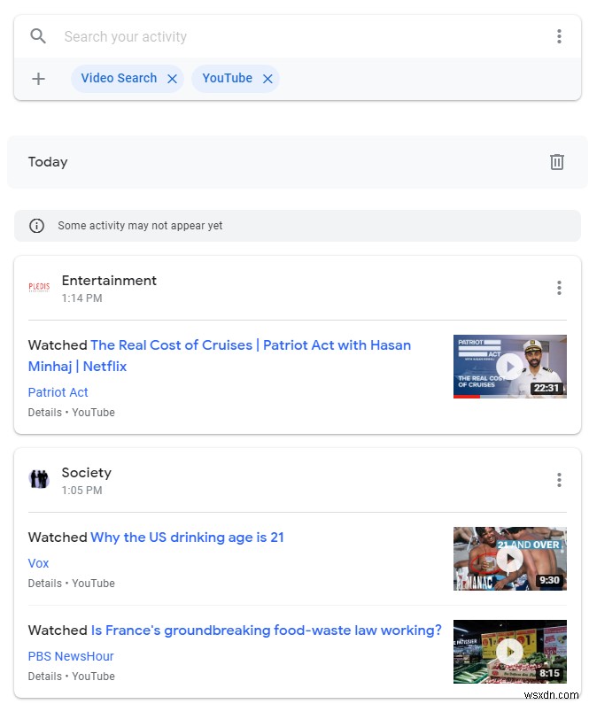 Cách Tìm Kiếm Lịch Sử Tìm Kiếm, YouTube, Ghi Âm Giọng Nói, Và Dữ Liệu Khác Google Lưu Trữ