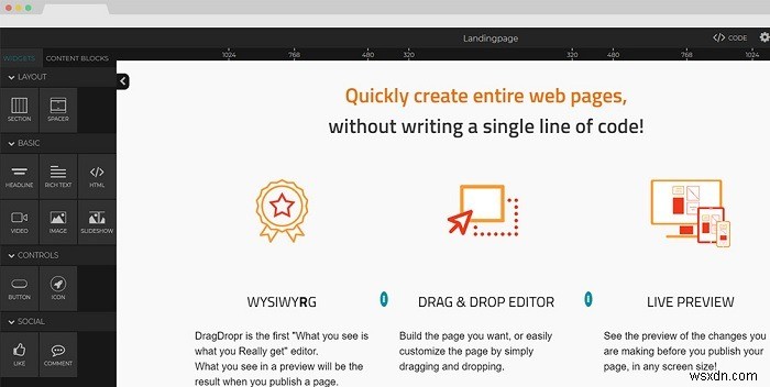 7 Trang Tạo Website Kéo Thả Tốt Nhất Năm 2019