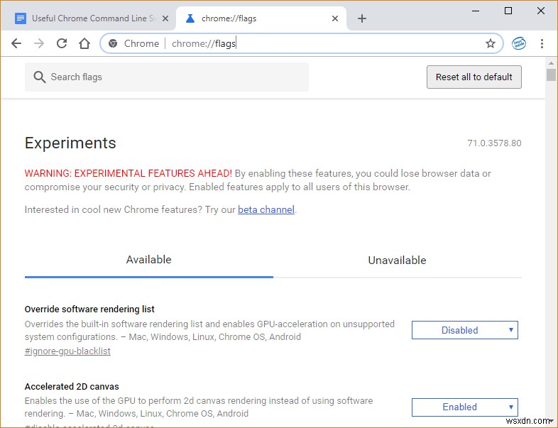 Các Tham Số Dòng Lệnh (Command-Line Switches) Chrome Hữu Ích Và Cách Sử Dụng