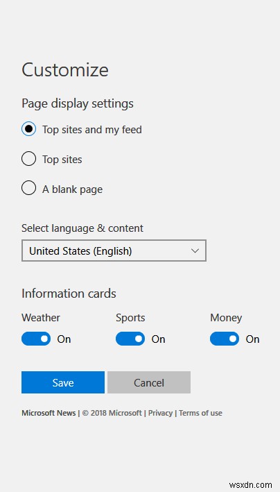 Cách Tắt Bài Viết Trên Trang Khởi Động Microsoft Edge