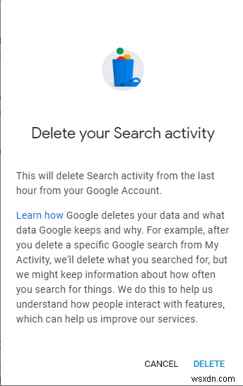 Cách dễ dàng xóa lịch sử tìm kiếm Google