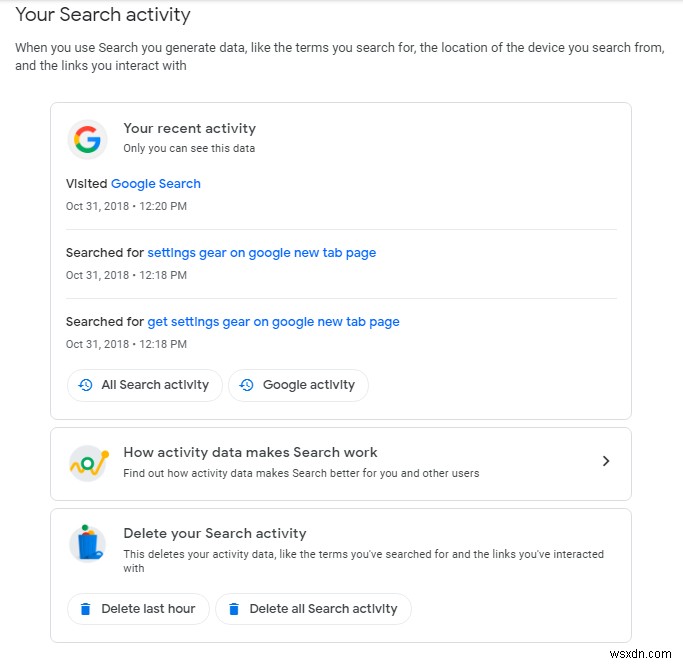 Cách dễ dàng xóa lịch sử tìm kiếm Google