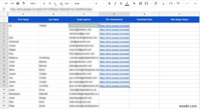 Cách gửi Mail Merge (Thư hàng loạt) trong Gmail