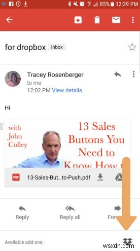 Cách truy cập Dropbox từ tài khoản Gmail