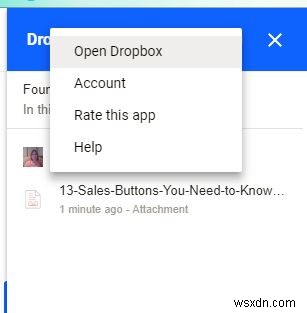 Cách truy cập Dropbox từ tài khoản Gmail