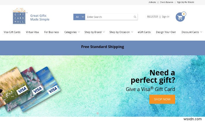 5 nơi mua thẻ quà tặng trực tuyến uy tín
