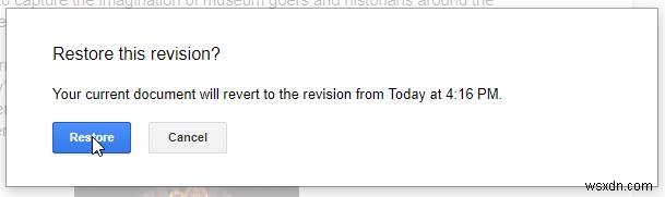 Cách Xem Và Khôi Phục Thay Đổi Trên Google Docs