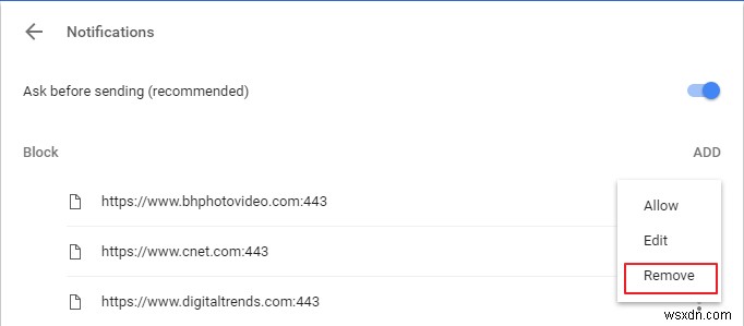 Cách Ngăn Trang Web Yêu Cầu Hiển Thị Thông Báo