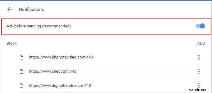 Cách Ngăn Trang Web Yêu Cầu Hiển Thị Thông Báo