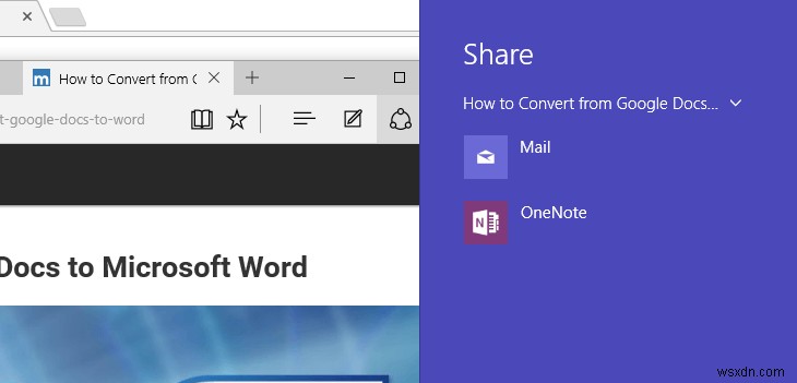Cách Chia Sẻ Nội Dung Web Bằng Microsoft Edge Trên Windows 10