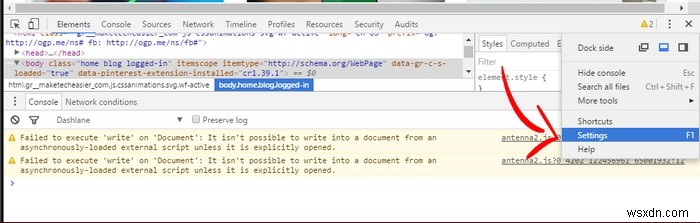 Tạm thời vô hiệu hóa cache trong Chrome cho trang web cụ thể