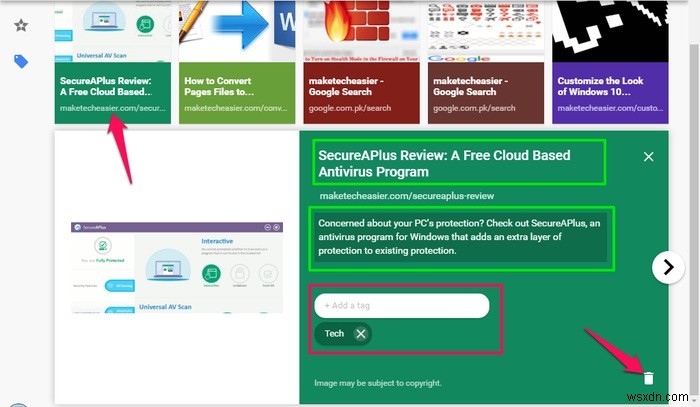 Dùng Save to Google để lưu trang web vào tài khoản Google