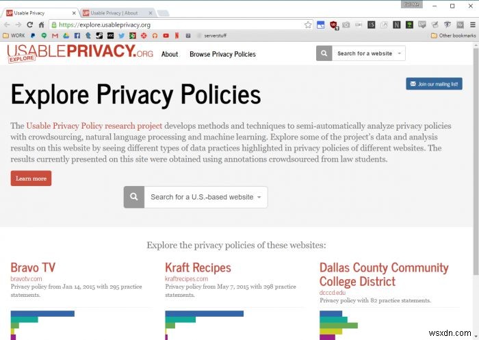 Hiểu chính sách quyền riêng tư thực sự với Usable Privacy Project