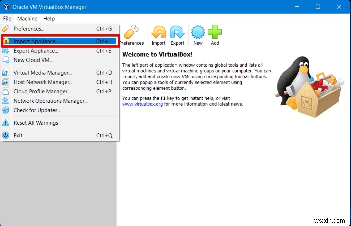 Cách Import và Export File OVA Trong VirtualBox