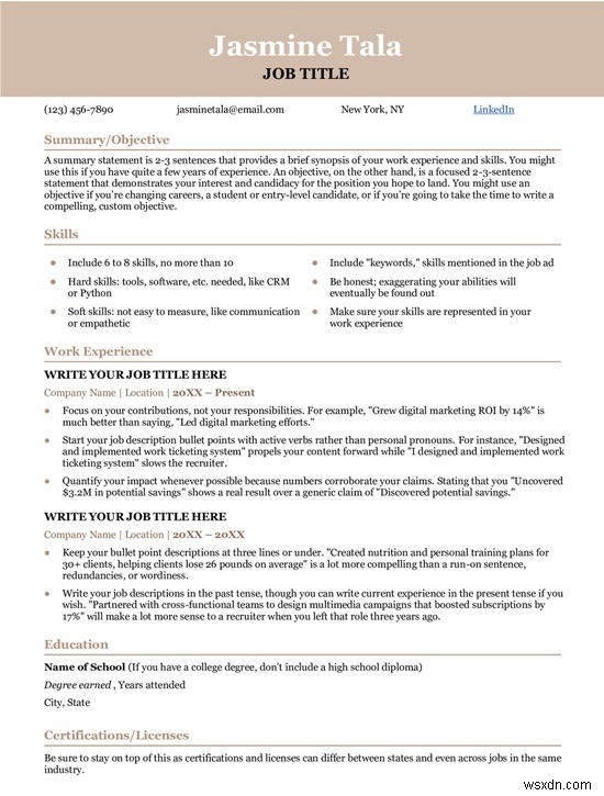 11 Mẫu CV Google Docs Bạn Nên Tham Khảo