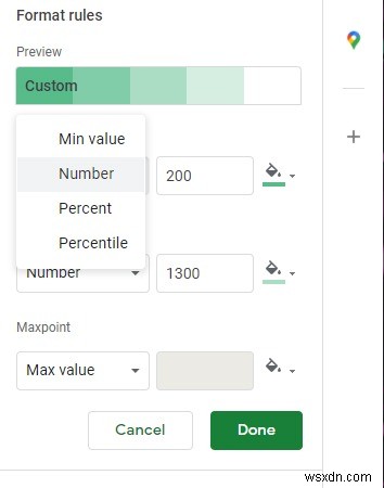 Cách tự động đổi màu ô trong Google Sheets