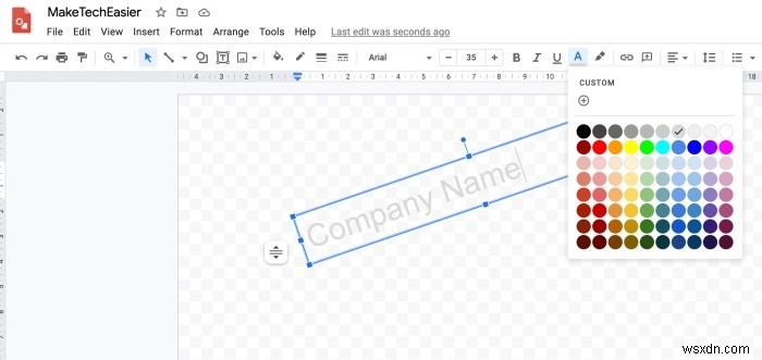 Cách Tạo Và Chèn Watermark (Dấu Nước) Trong Google Docs