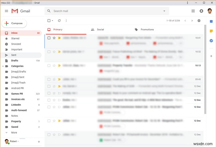 Cách tạo ứng dụng Gmail cho máy tính để bàn