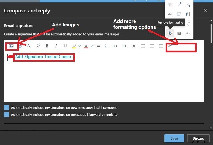 Cách thêm chữ ký trong Outlook