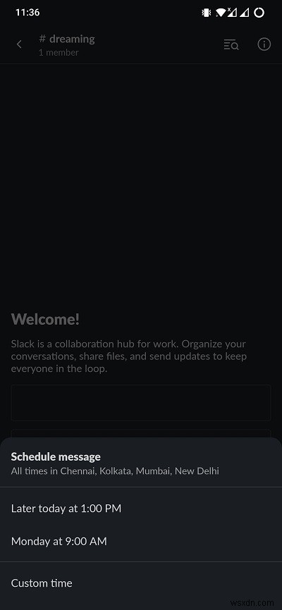 Cách Lên Lịch Tin Nhắn Trên Slack