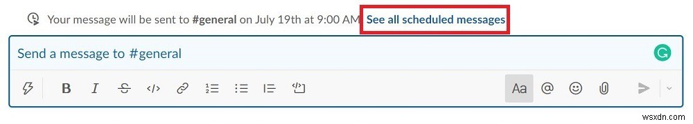 Cách Lên Lịch Tin Nhắn Trên Slack