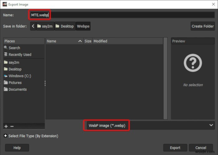 Cách Lưu Tệp Dưới Định Dạng WebP Trong GIMP
