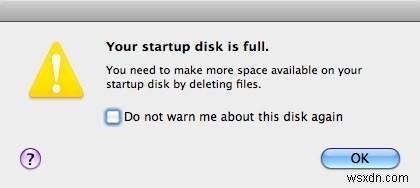 KHẮC PHỤC:  Your Startup Disk Is Full  Trên Mac