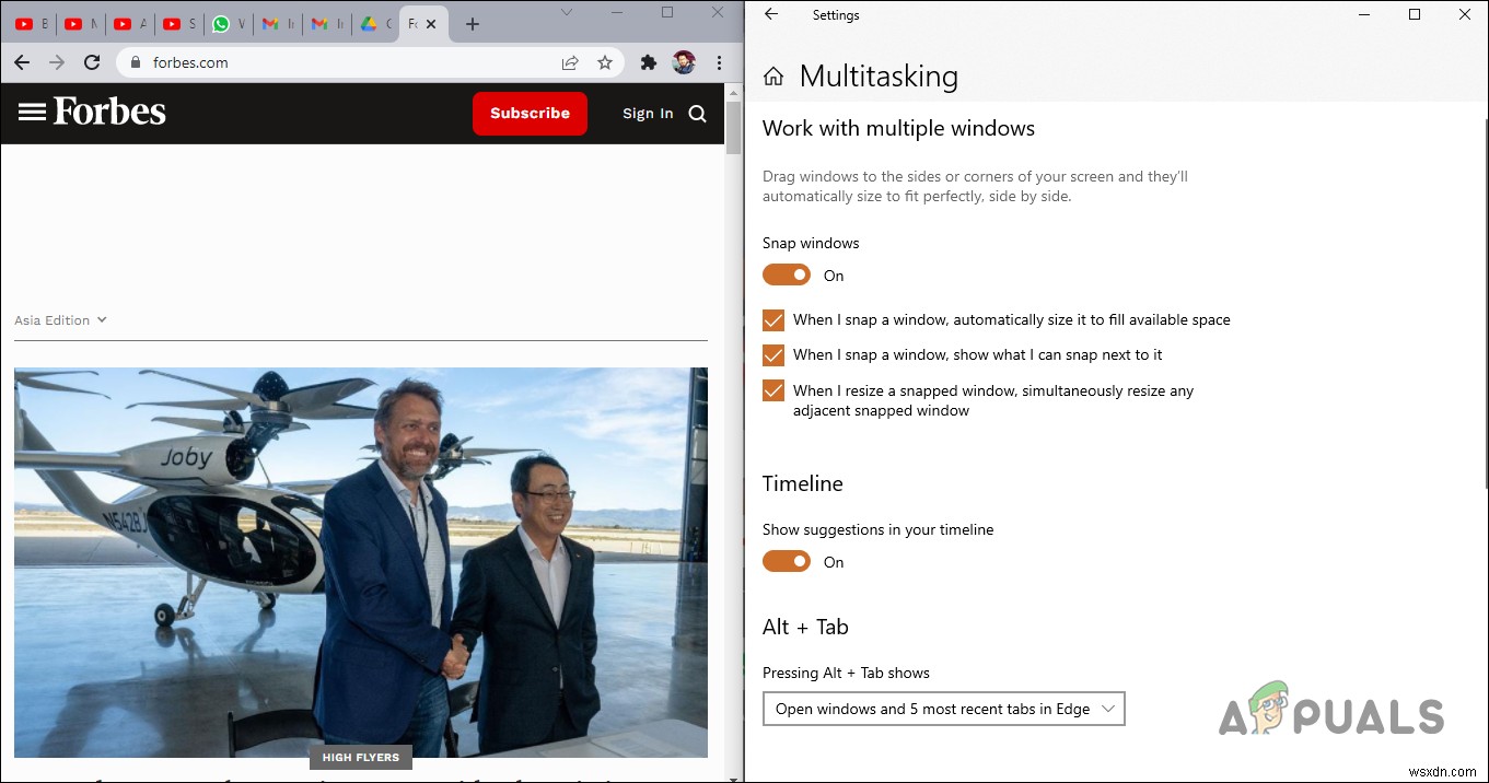 Cách chia màn hình trên Windows 10/11?