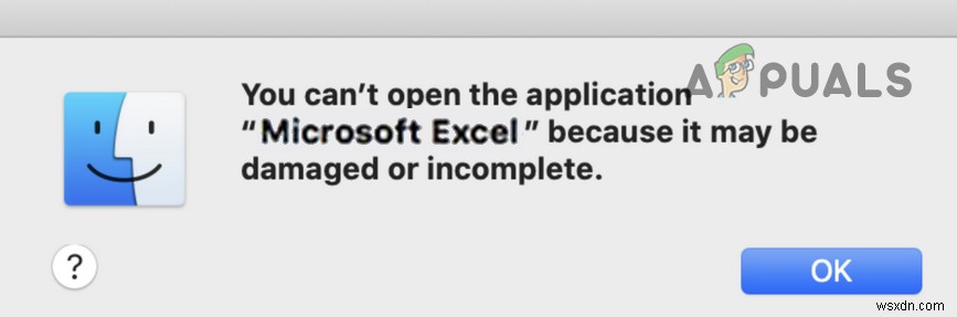 Khắc phục lỗi Microsoft Excel  bị hỏng hoặc không hoàn chỉnh  trên macOS