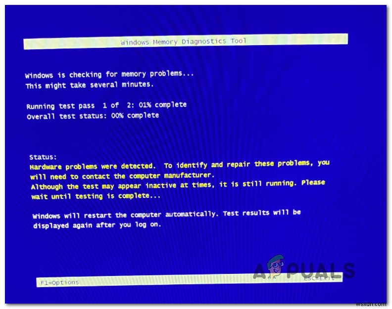 Khắc phục lỗi Hardware Problems Were Detected trong Windows Memory Diagnostic