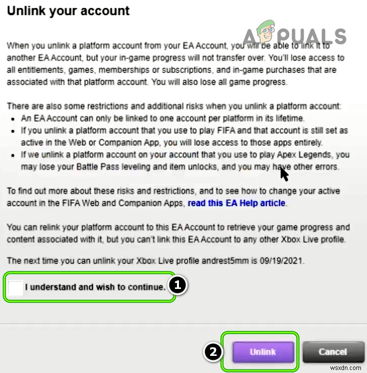 Cách khắc phục Mã lỗi: 0xa3ea00ca game EA Play