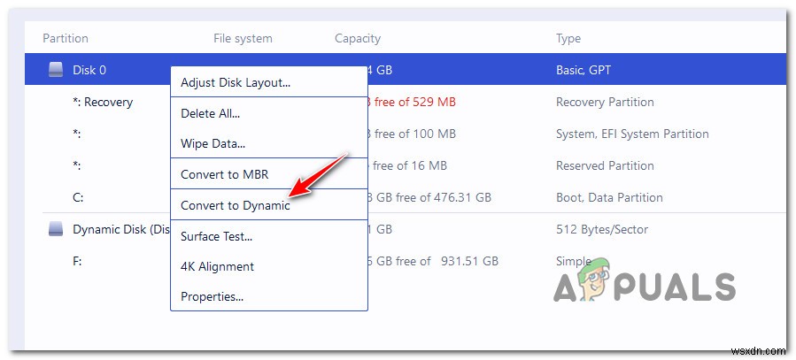 Cách chuyển đổi Basic Disk sang Dynamic Disk trên Windows