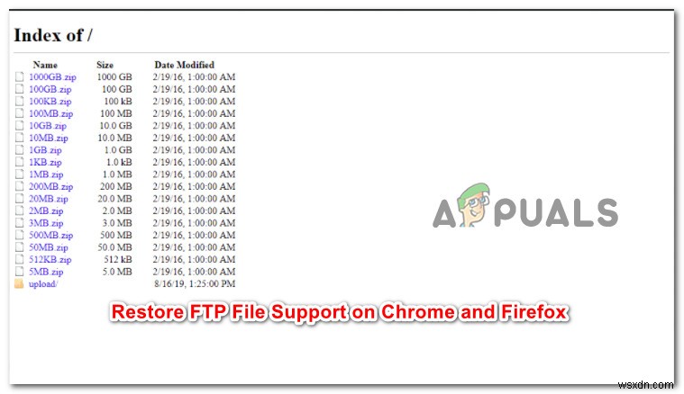 Cách khôi phục tùy chọn  Save Link As  cho tệp FTP trong Chrome và Firefox