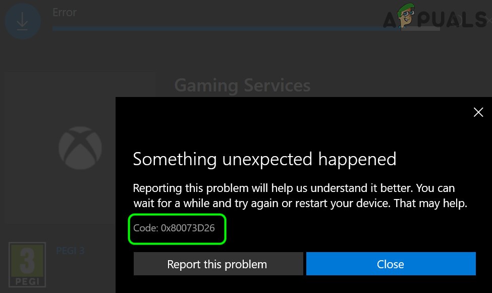 Cách sửa lỗi cài đặt Gaming Services 0x80073D26