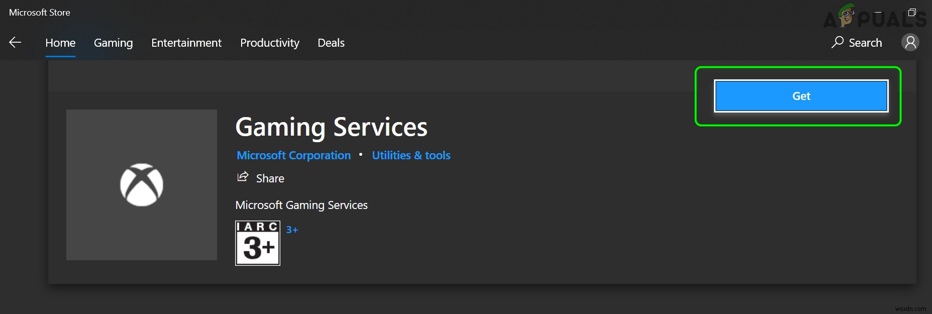 Cách sửa lỗi cài đặt Gaming Services 0x80073D26
