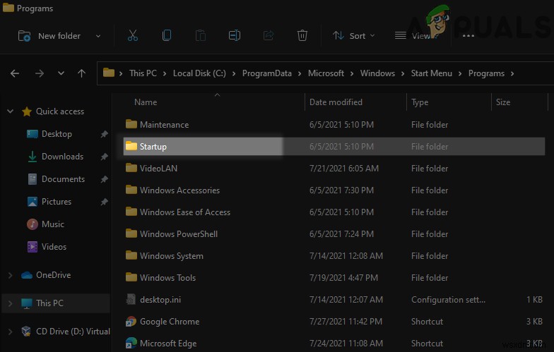 Cách truy cập thư mục Startup (Khởi động) trên Windows 11/10
