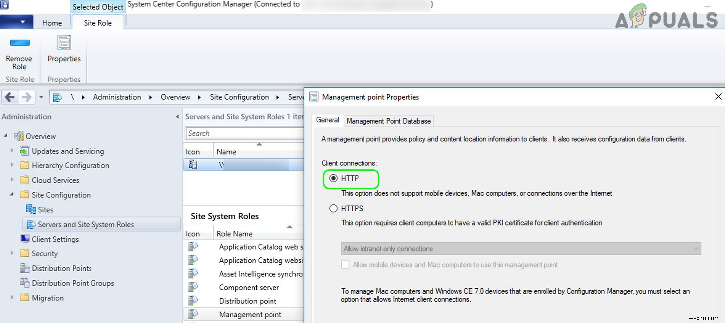 Sửa lỗi: Mã lỗi cài đặt SCCM 0X87D00607 (-2016410105)