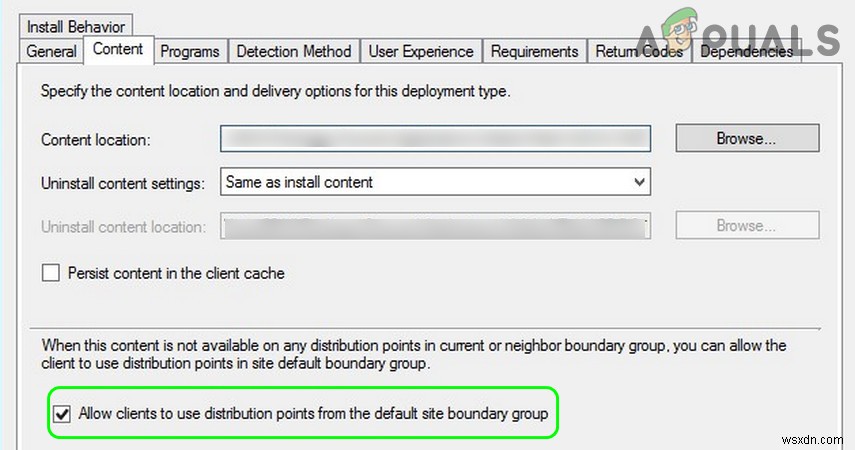Sửa lỗi: Mã lỗi cài đặt SCCM 0X87D00607 (-2016410105)