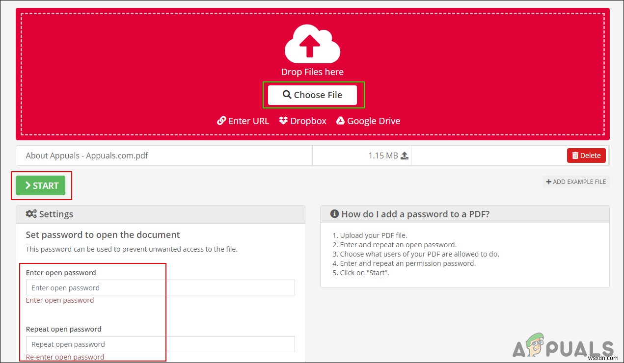 Thêm hoặc xóa mật khẩu khỏi file PDF chuyên nghiệp