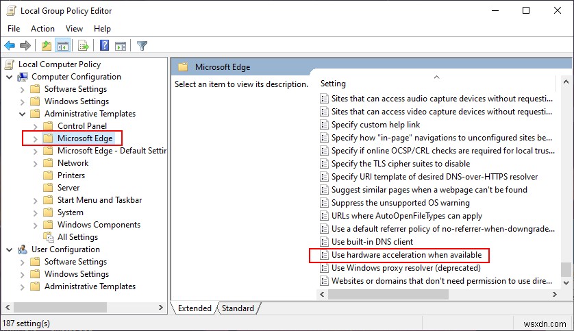 Bật/tắt tăng tốc phần cứng trong trình duyệt Web (Edge, Chrome, Firefox)