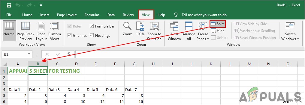 Cách đóng băng hàng và cột trong Microsoft Excel