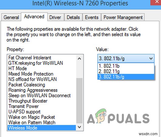 Khắc phục sự cố kết nối Intel Dual Band Wireless-AC 7260