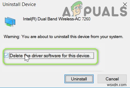 Khắc phục sự cố kết nối Intel Dual Band Wireless-AC 7260