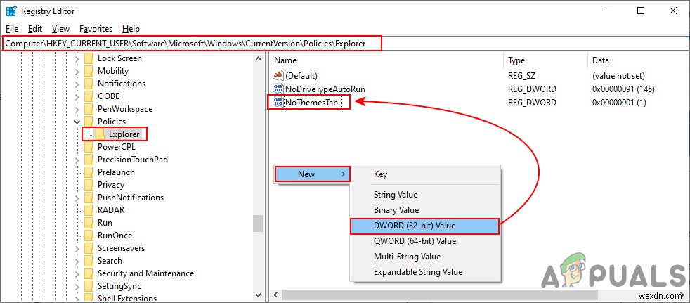 Cách ngăn người dùng thay đổi giao diện (Theme) trong Windows 10
